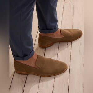 NEW!! Tecovas Men's The Monterrey Tan Suede Loafers Size 9.5D